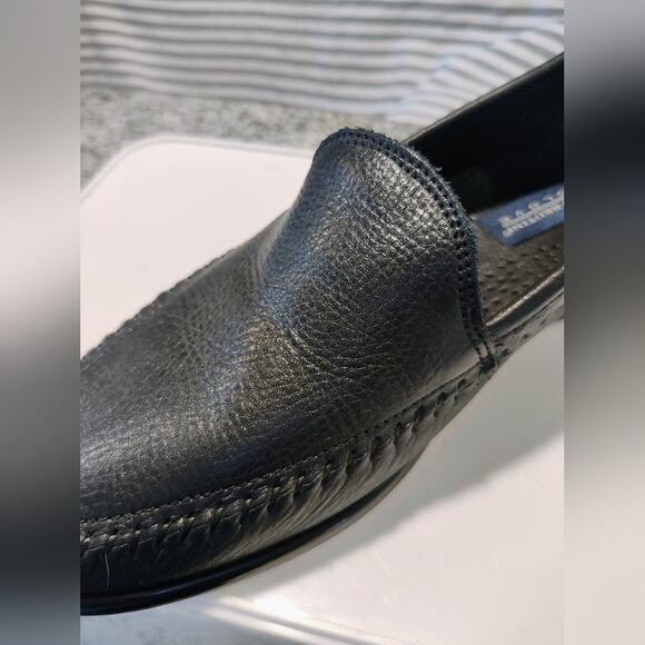 Giorgio Brutini LE Glove Black Pebbled Leather Loafers Size 8.5 D #670221 EUC! - Picture 9 of 12